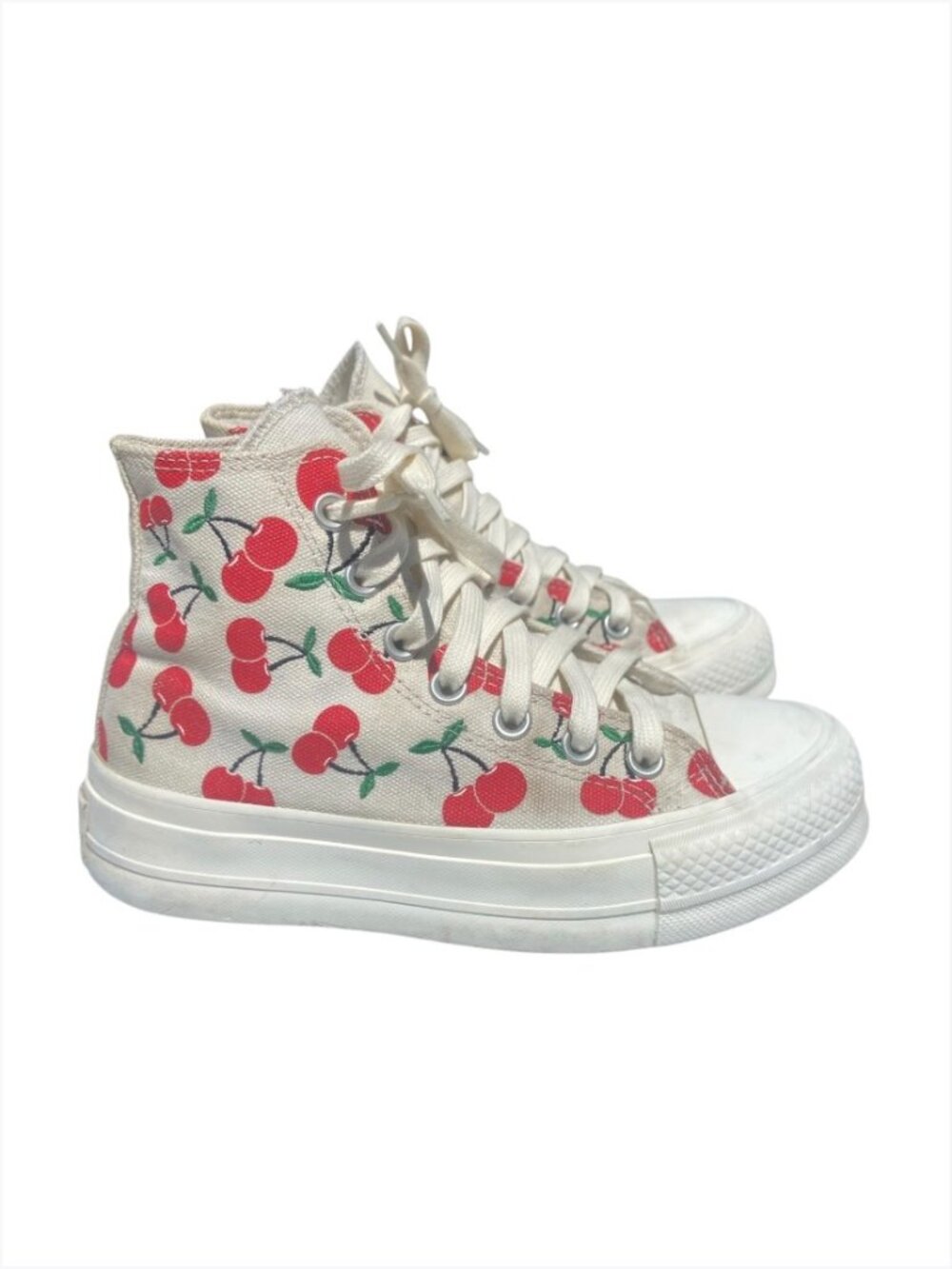 Converse Women's Cherry Print High Top Sneakers, 5